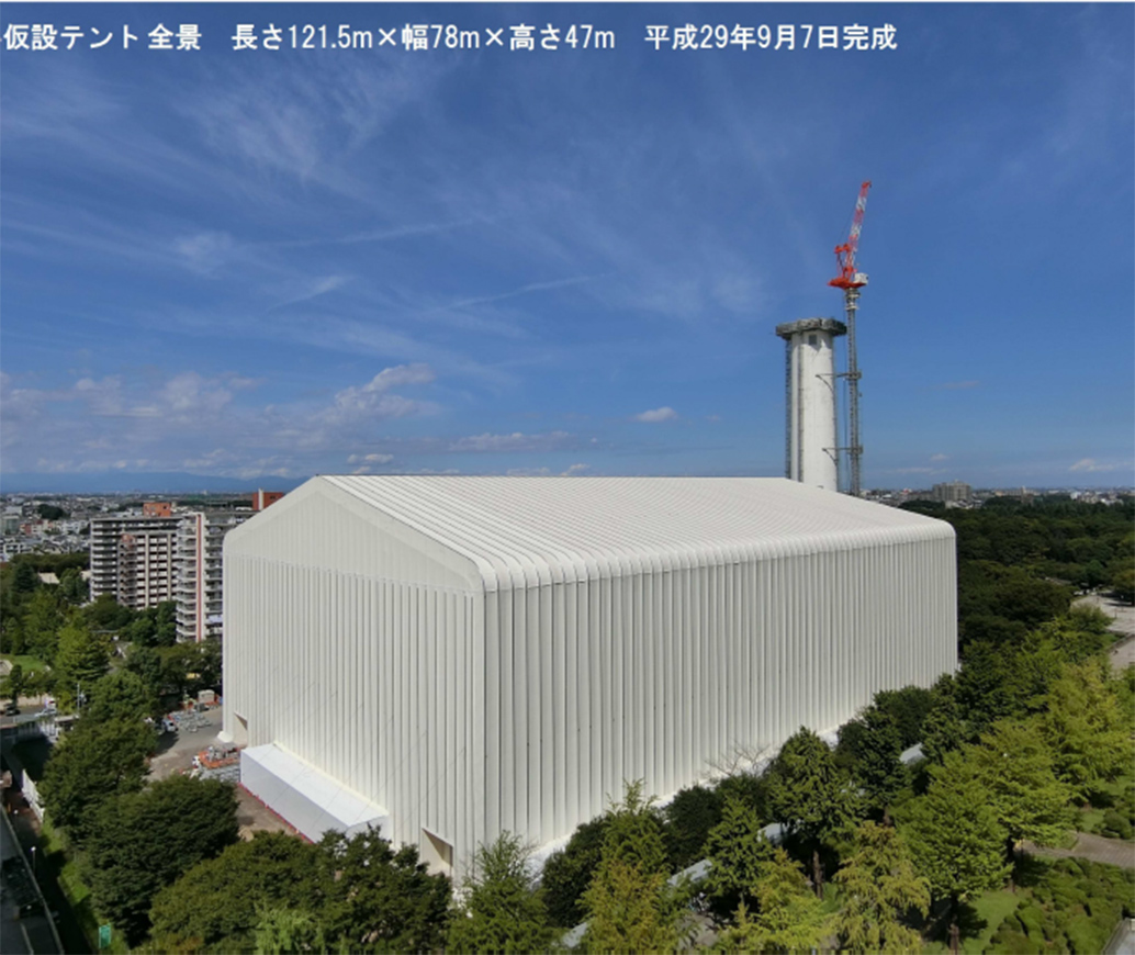 全覆い大型仮設テント１